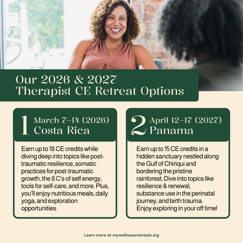 Therapist CE Retreat Options
