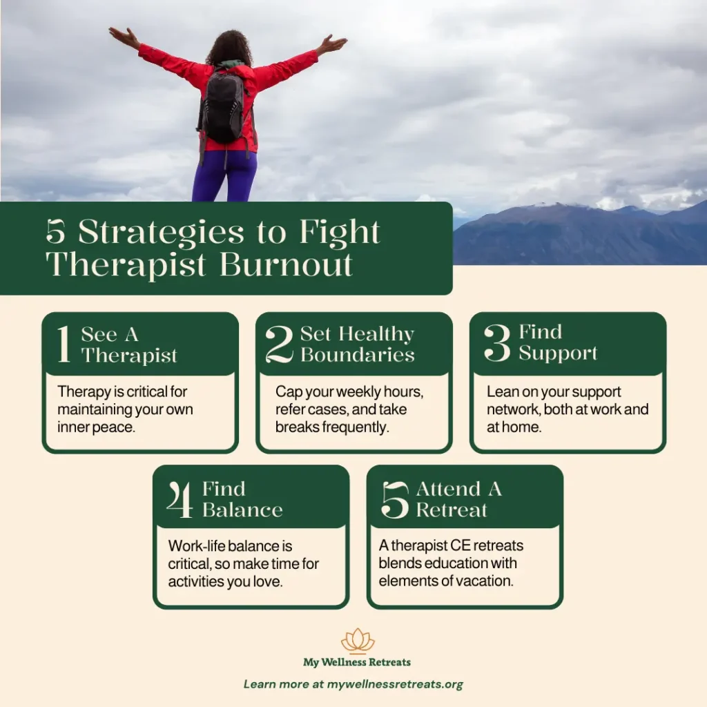 strategies to fight therapist burnout