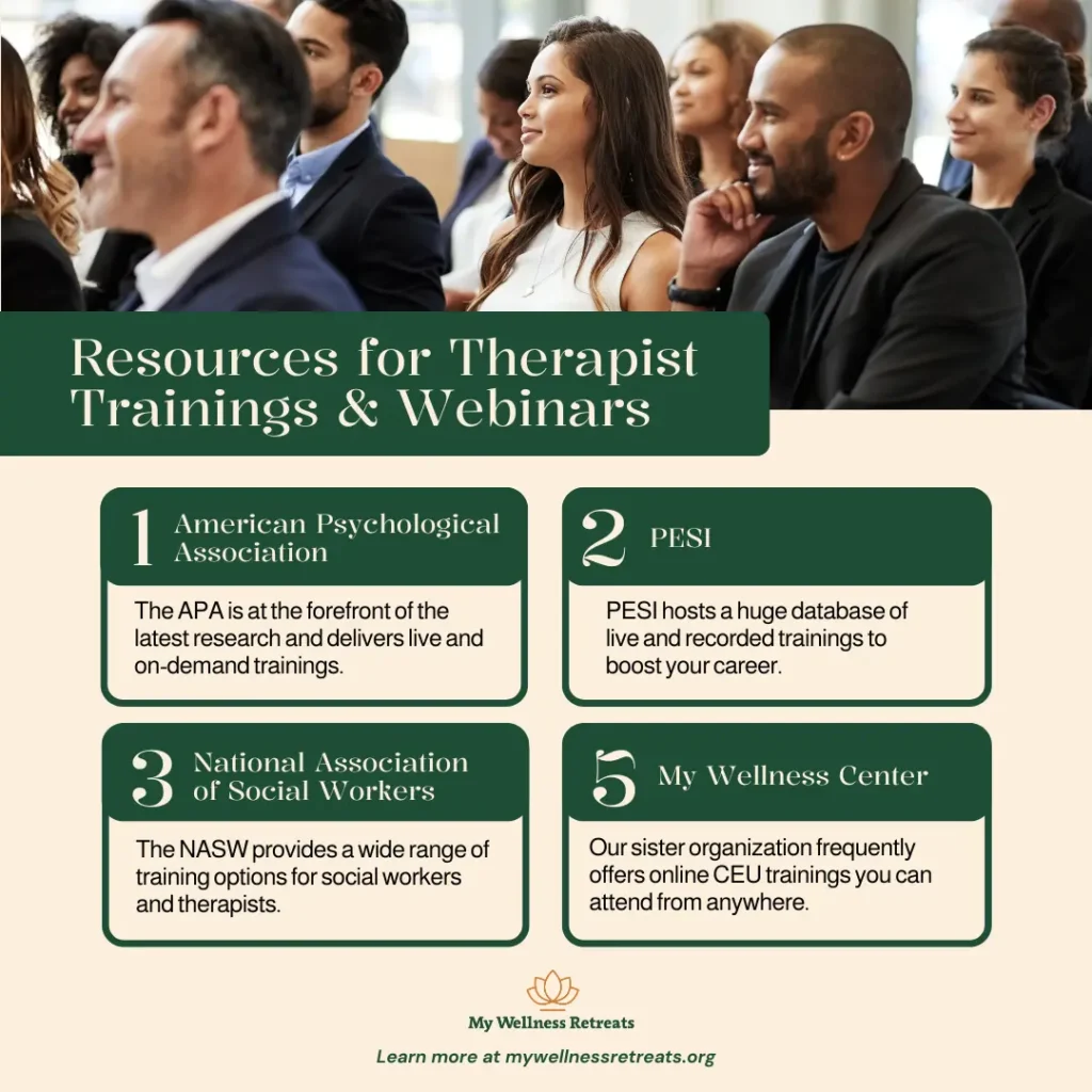 Resources for Therapist Trainings & Webinars